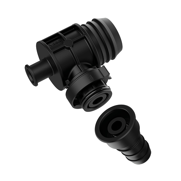 VOSS double flow stop valve